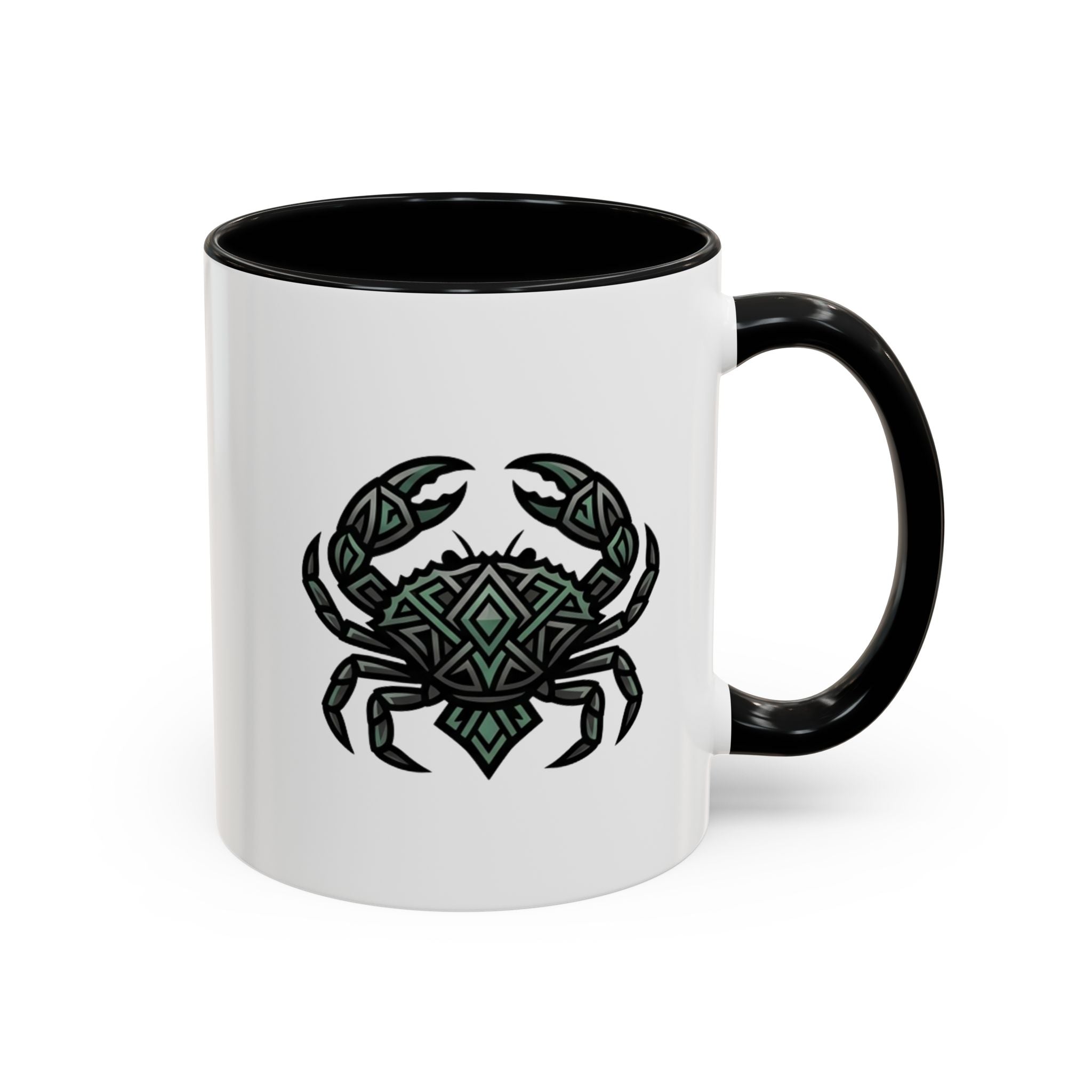 Cancer Zodiac Coffee Mug — Geometric Crab Accent Mug