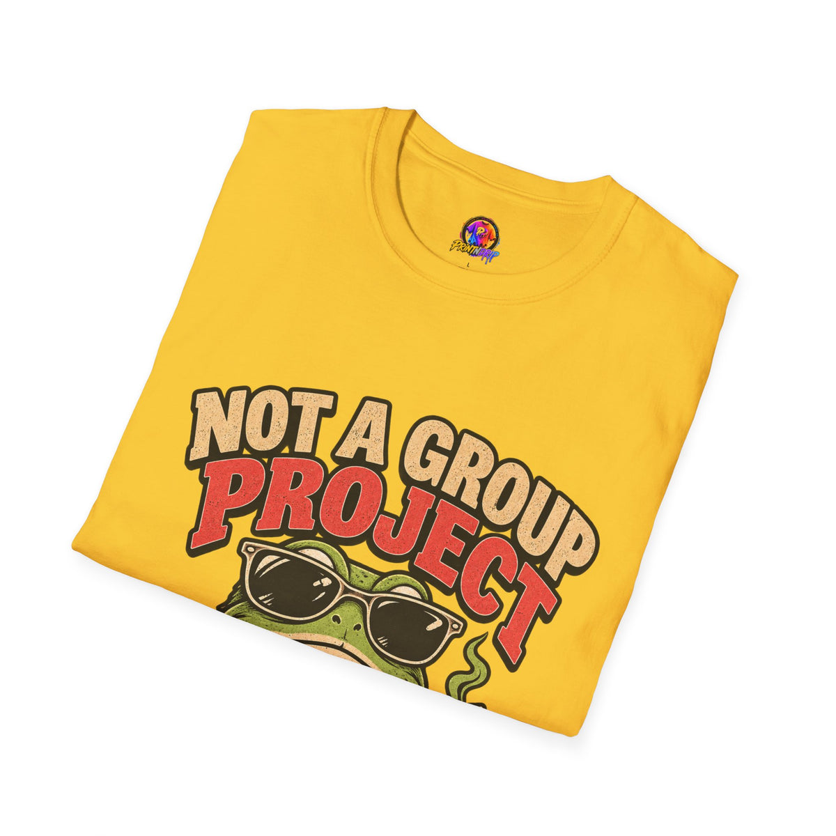 Not a Group Project Frog T-Shirt — "Socially Selective" Funny Introvert Tee