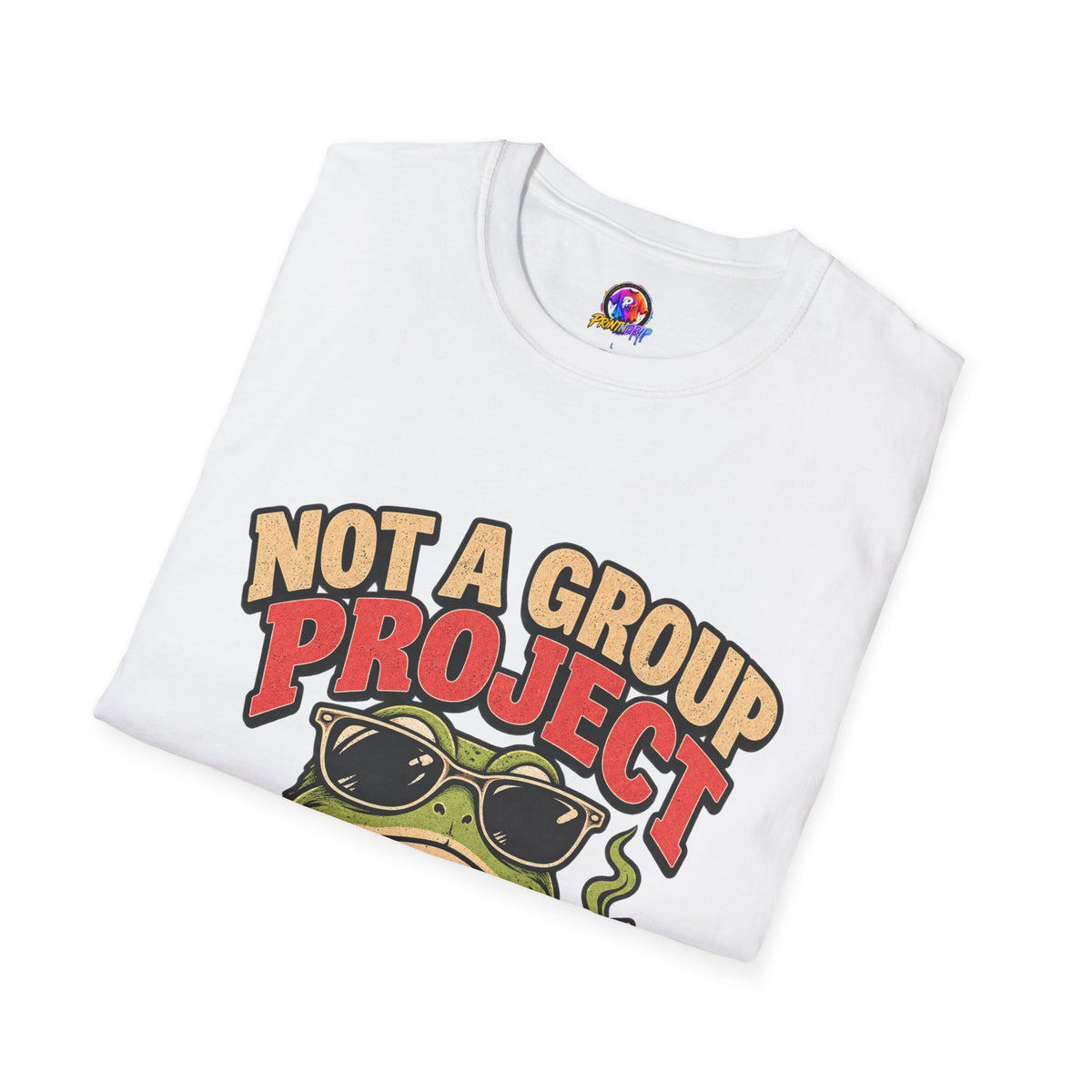 Not a Group Project Frog T-Shirt — "Socially Selective" Funny Introvert Tee