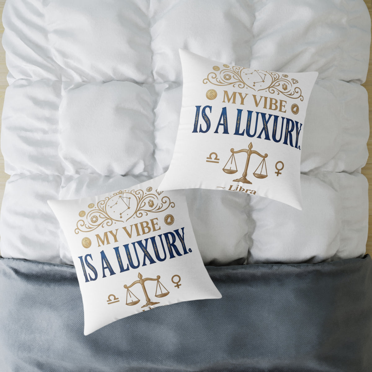 Libra Zodiac My Vibe Is A Luxury  Square Poly Canvas Pillow
