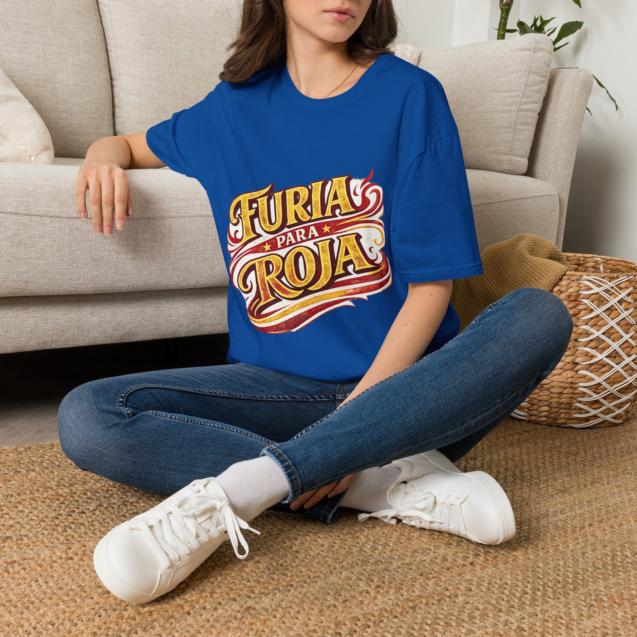 Spain Furia Para Roja T-Shirt — Vintage Flame Spanish Pride Soccer Tee