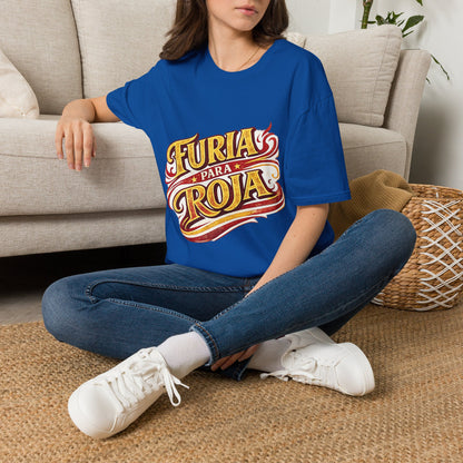Spain Furia Para Roja T-Shirt — Vintage Flame Spanish Pride Soccer Tee