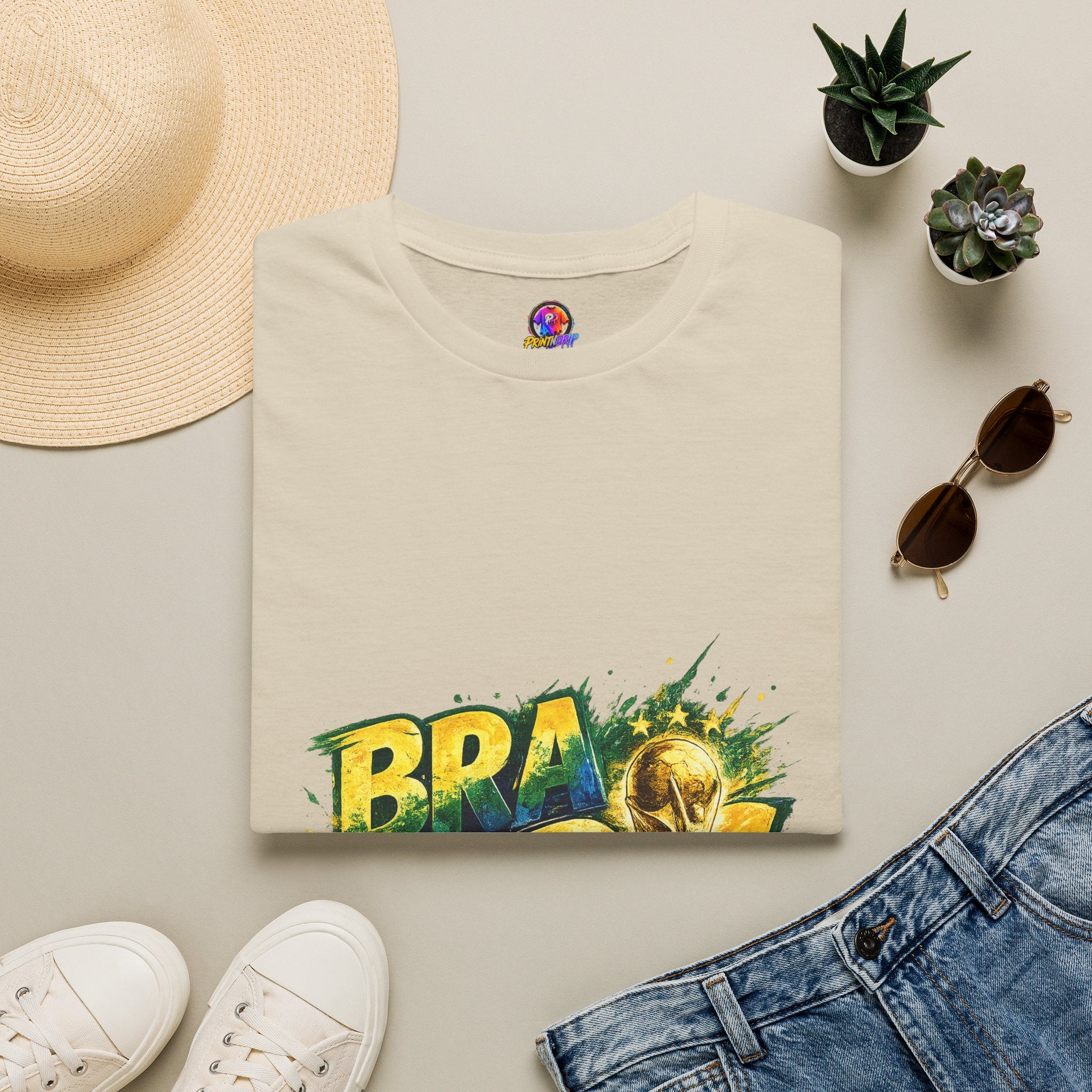 Brazil 25 T‑Shirt — Brazil Soccer World Cup Graphic Tee