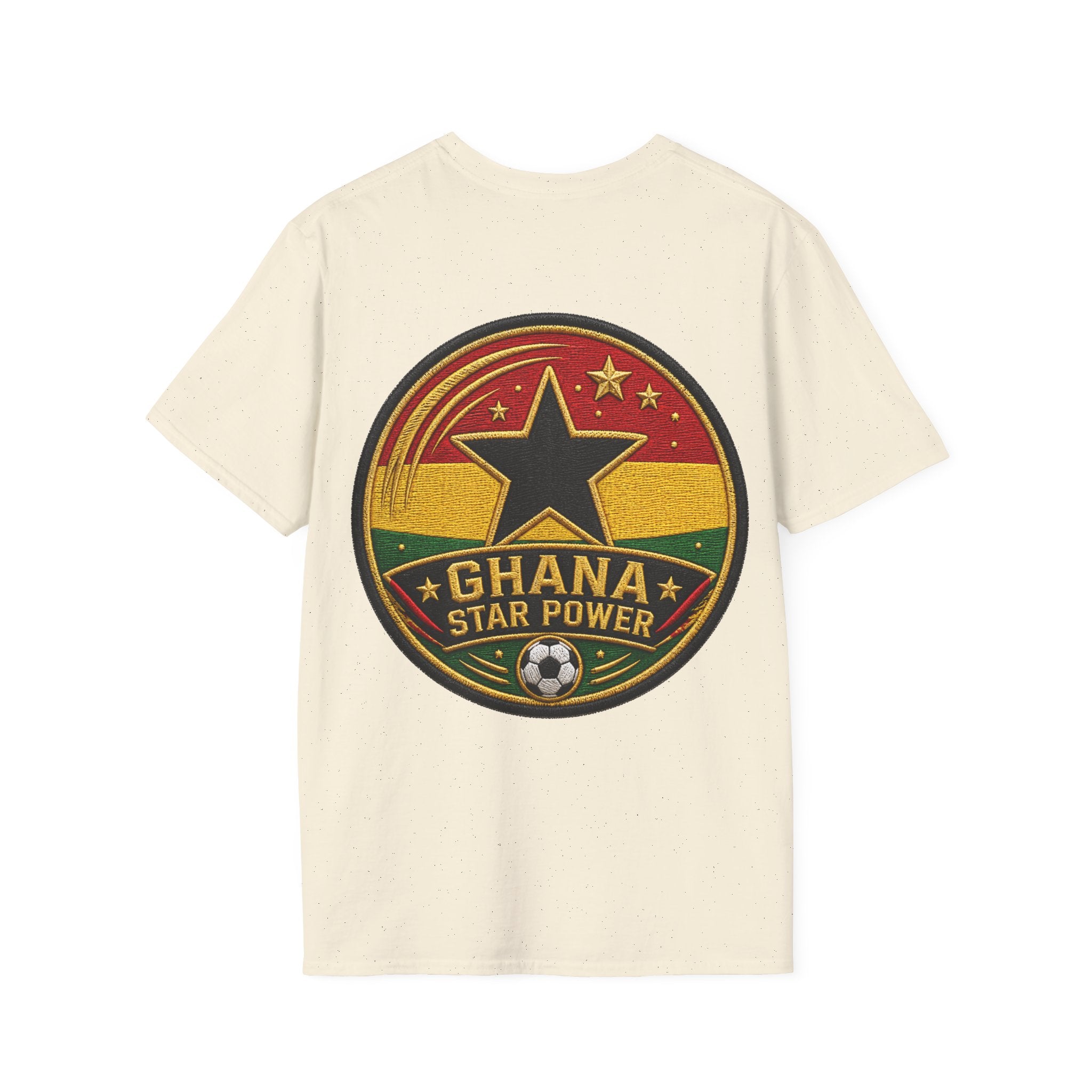 Ghana Star Power Soccer T-Shirt — Afro Football Fan Tee - Ghana T-Shirt