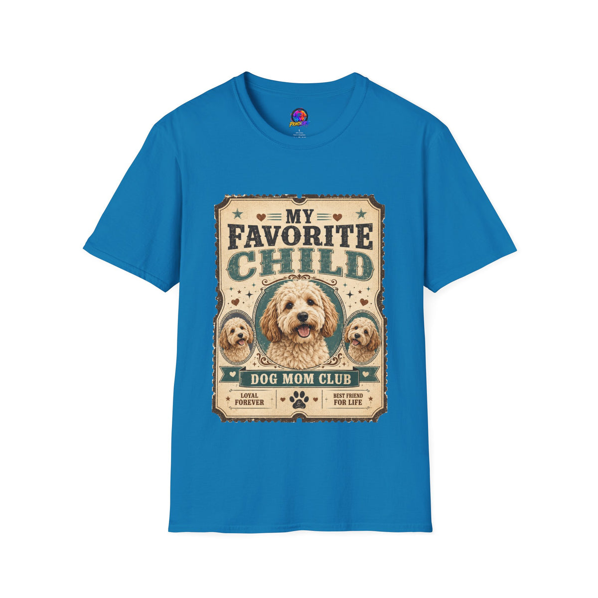 Favorite Child T-Shirt — "My Favorite Child" Dog Mom Club Vintage Tee