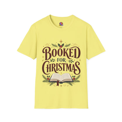 T-Shirt — "Booked for Christmas" Literary Holiday Tee