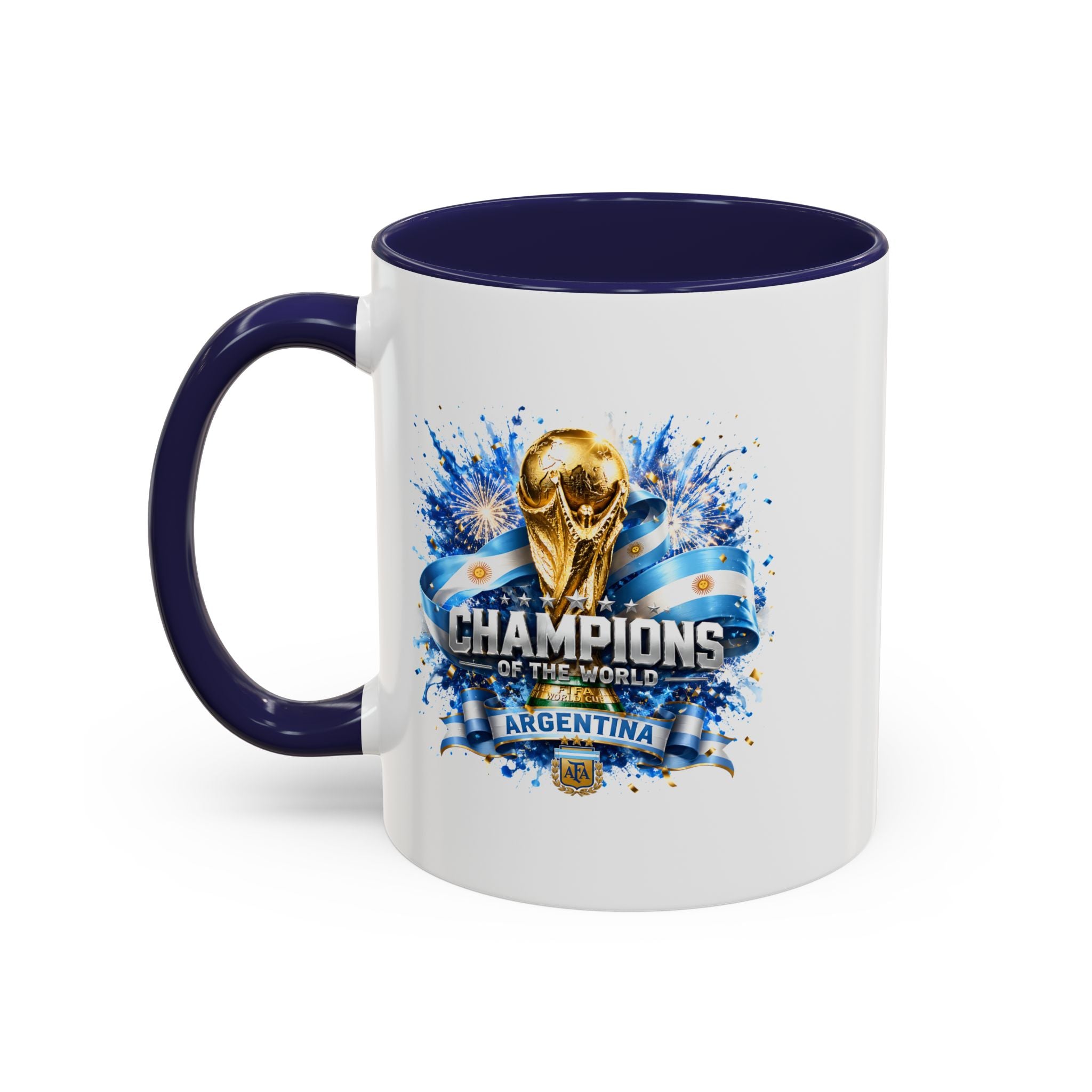 Argentina World Cup Champions Coffee Mug — 'Champions of the World' Accent Mug