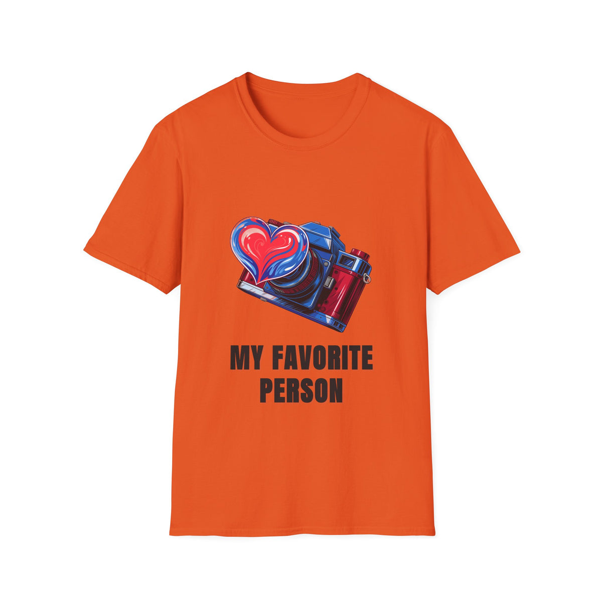 My Favorite Person Camera Heart T-Shirt — Photography Lover Graphic Tee - Trending Now - August 2026