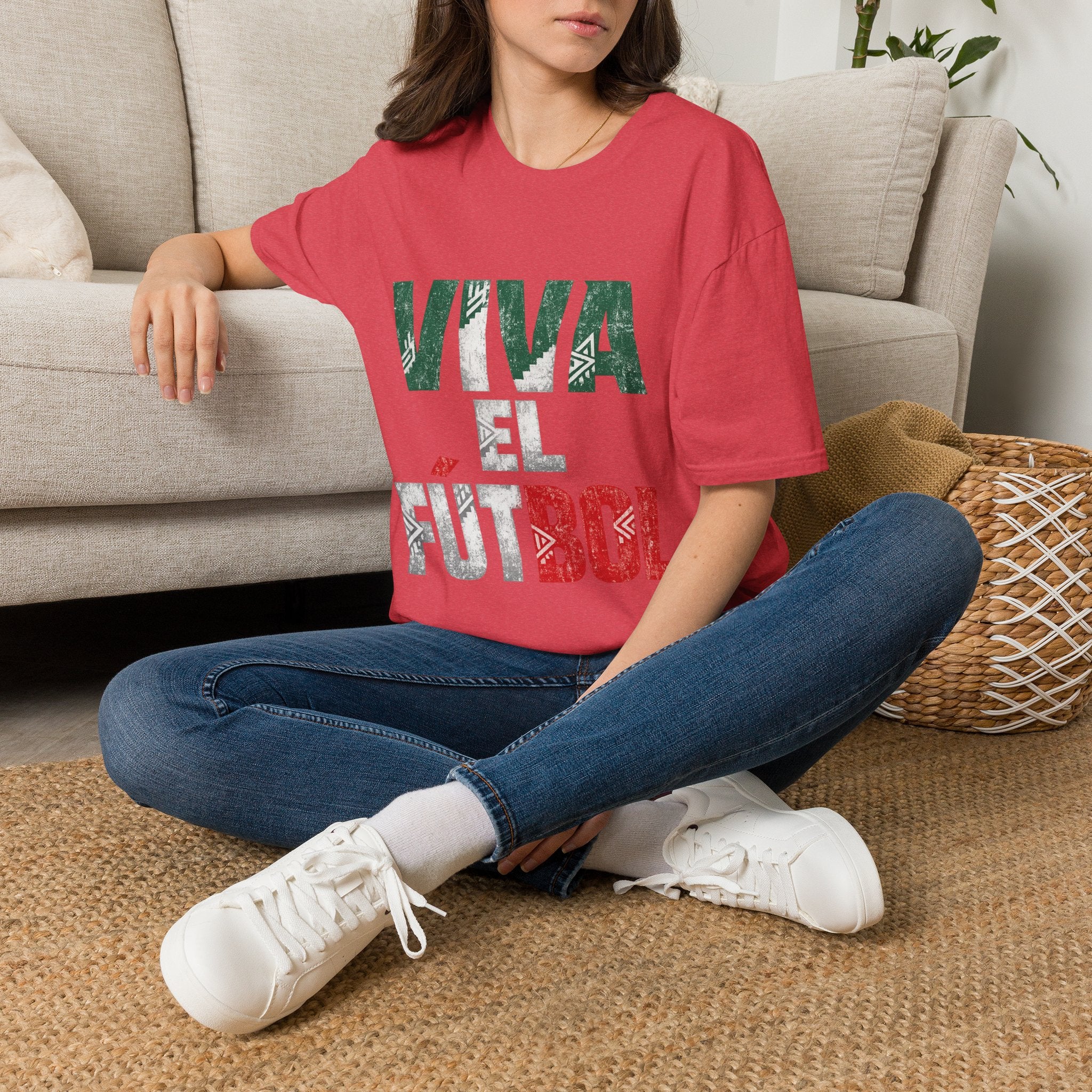 Mexico T-Shirt — "Viva El Fútbol" Mexican Soccer Graphic Tee