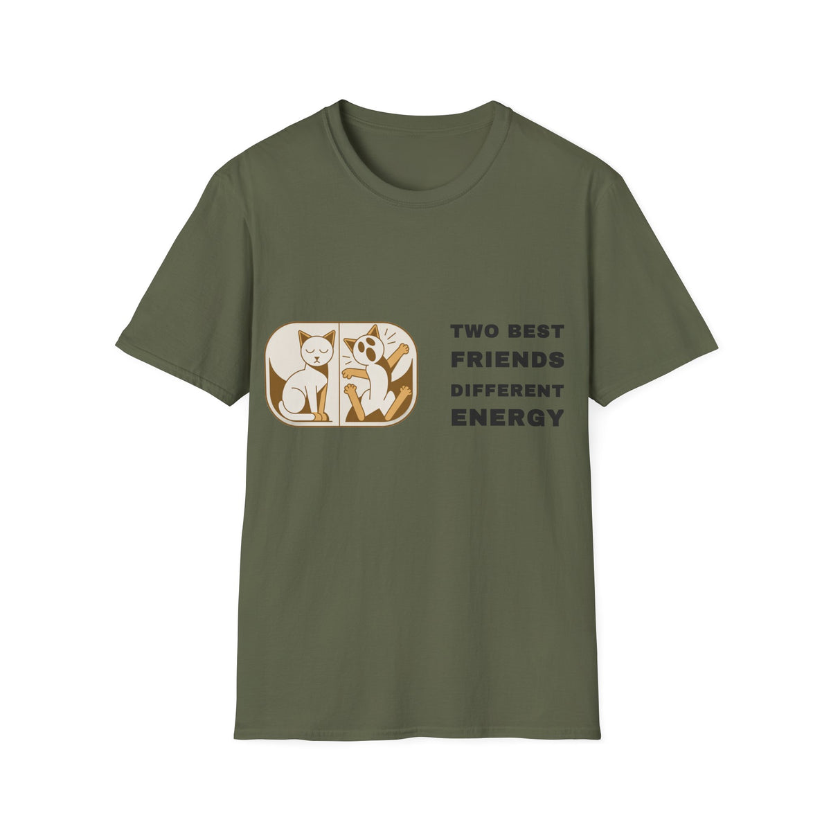 Cat and Dog T-Shirt — "Two Best Friends, Different Energy" Cute Pet Graphic Tee - Trending Now - September 2026