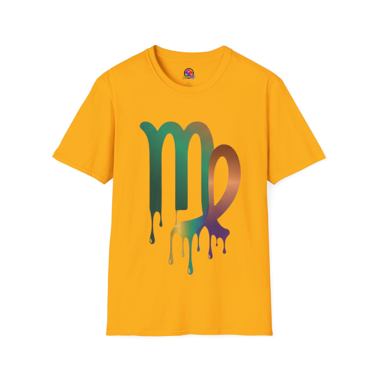Virgo Zodiac Drip T-Shirt — Colorful Virgo Sign Astrology Tee