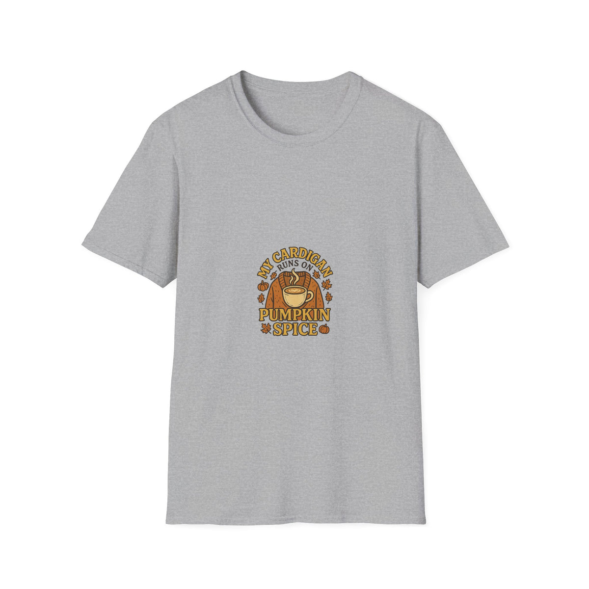 Pumpkin Spice Crewneck T-Shirt — 'My Cardigan Smells Like Pumpkin Spice' Fall Graphic Tee - Trending Now - October 2026