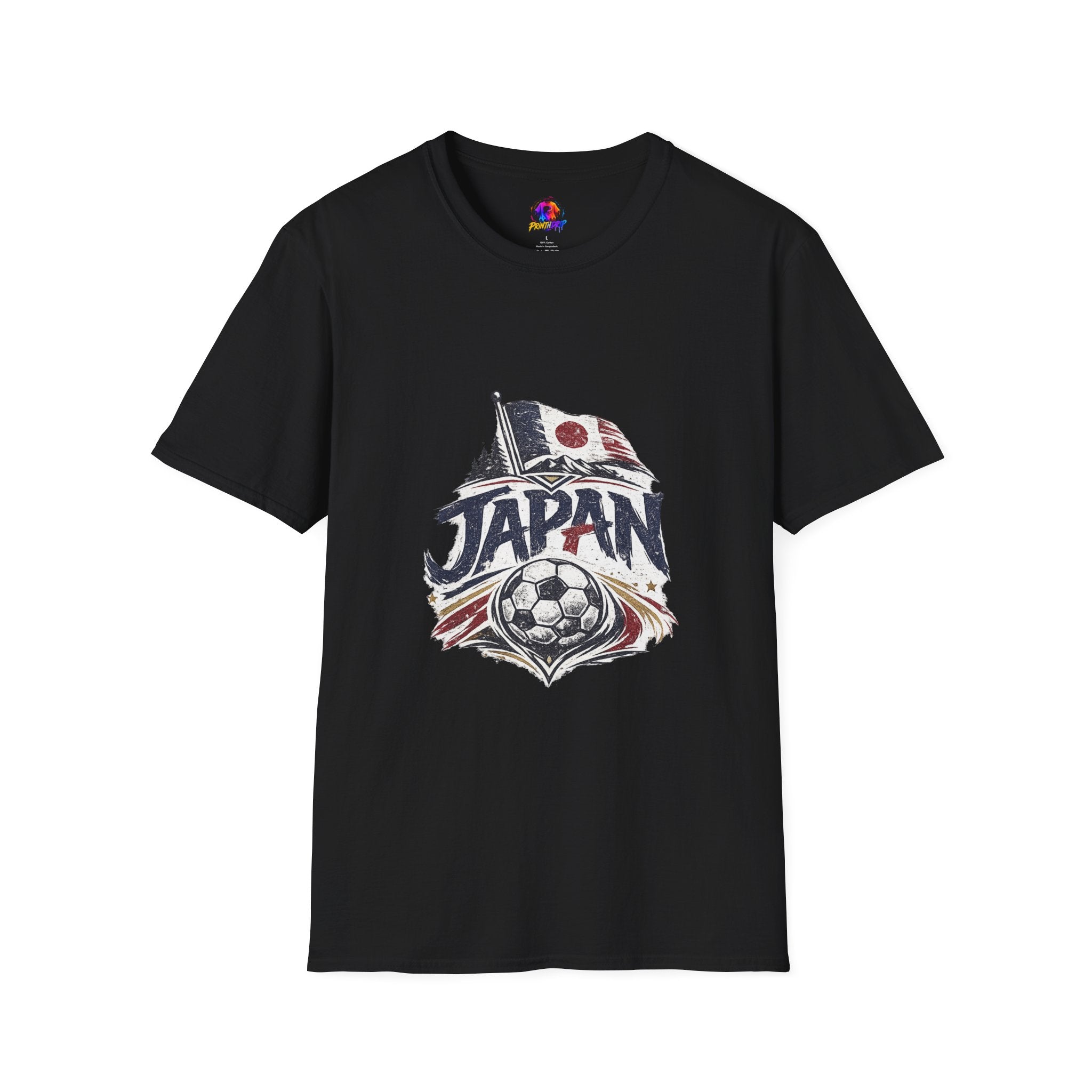 Japan Soccer T-Shirt – Vintage Flag & Crest Football Tee