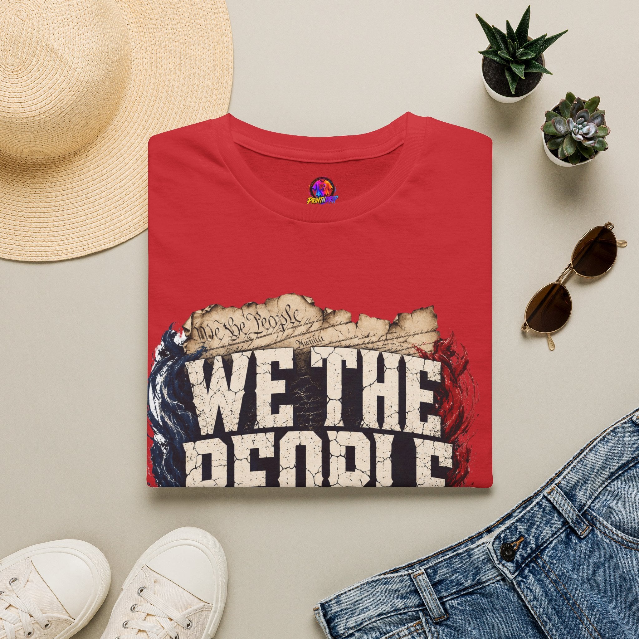 We The People T‑Shirt — Patriotic Americana Tee with ‘We The People’ Design