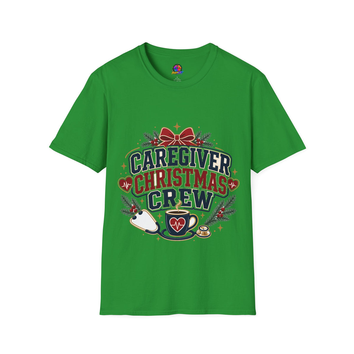 Caregiver Christmas Crew T-Shirt — Holiday Nurse & Caregiver Gift
