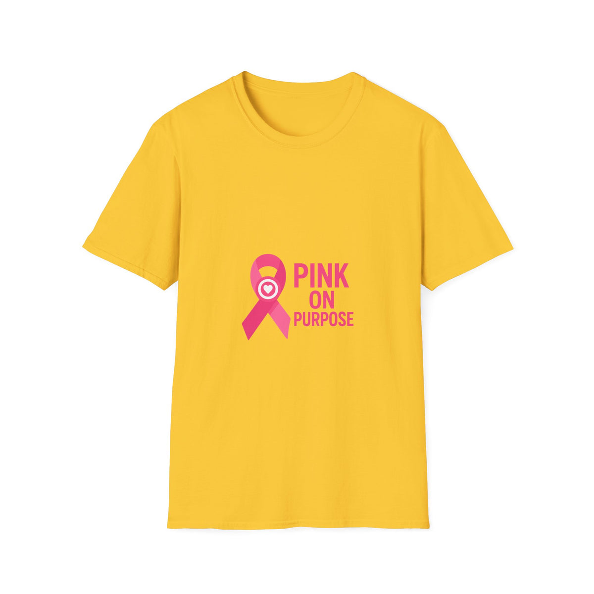Pink On Purpose T-Shirt — Breast Cancer Awareness Ribbon Tee - Trending Now - October 2026