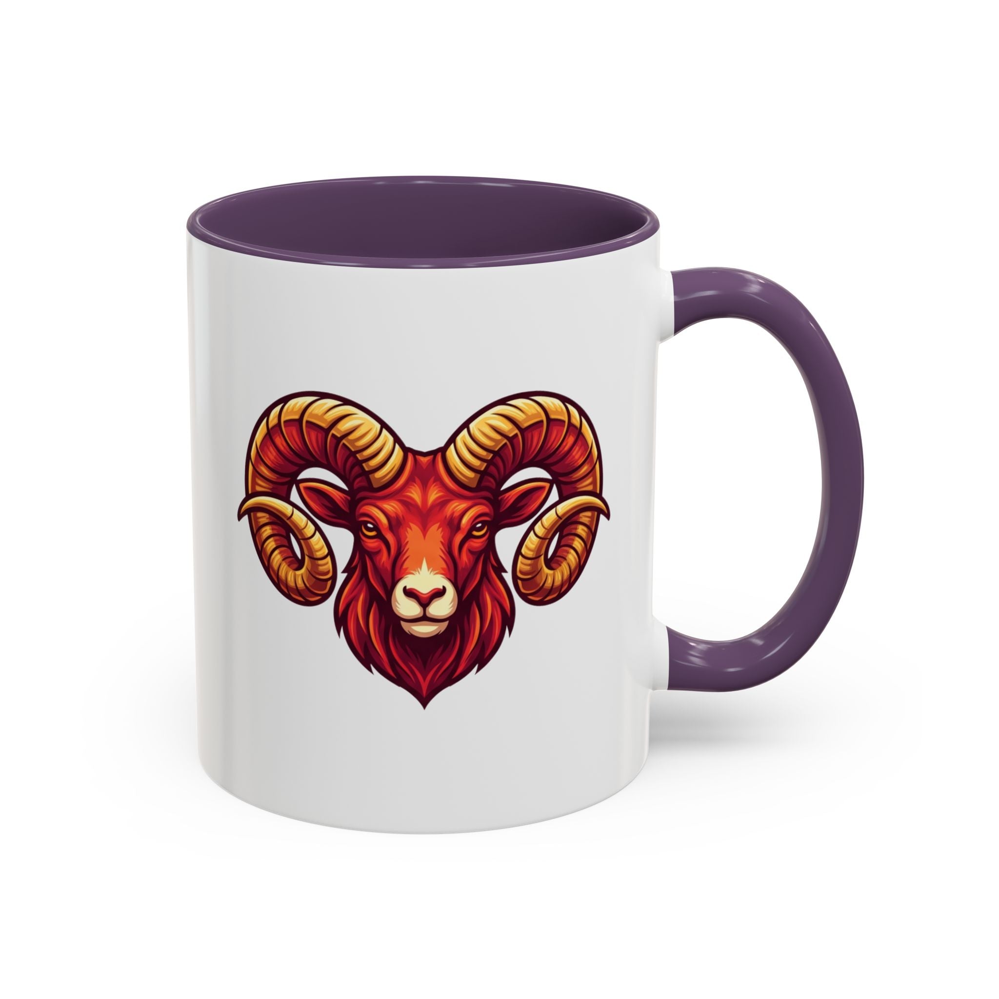 Aries Ram Accent Coffee Mug — Zodiac Goat Horoscope Gift