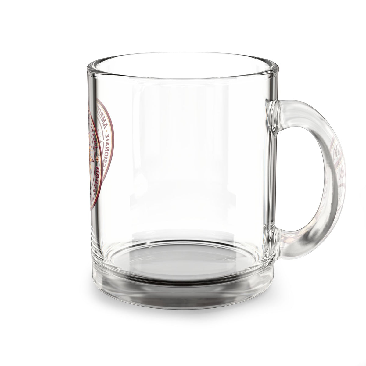 Leo Zodiac Glass Mug — 10oz Lion Horoscope Coffee Cup (Passionate, Ambitious, Regal)