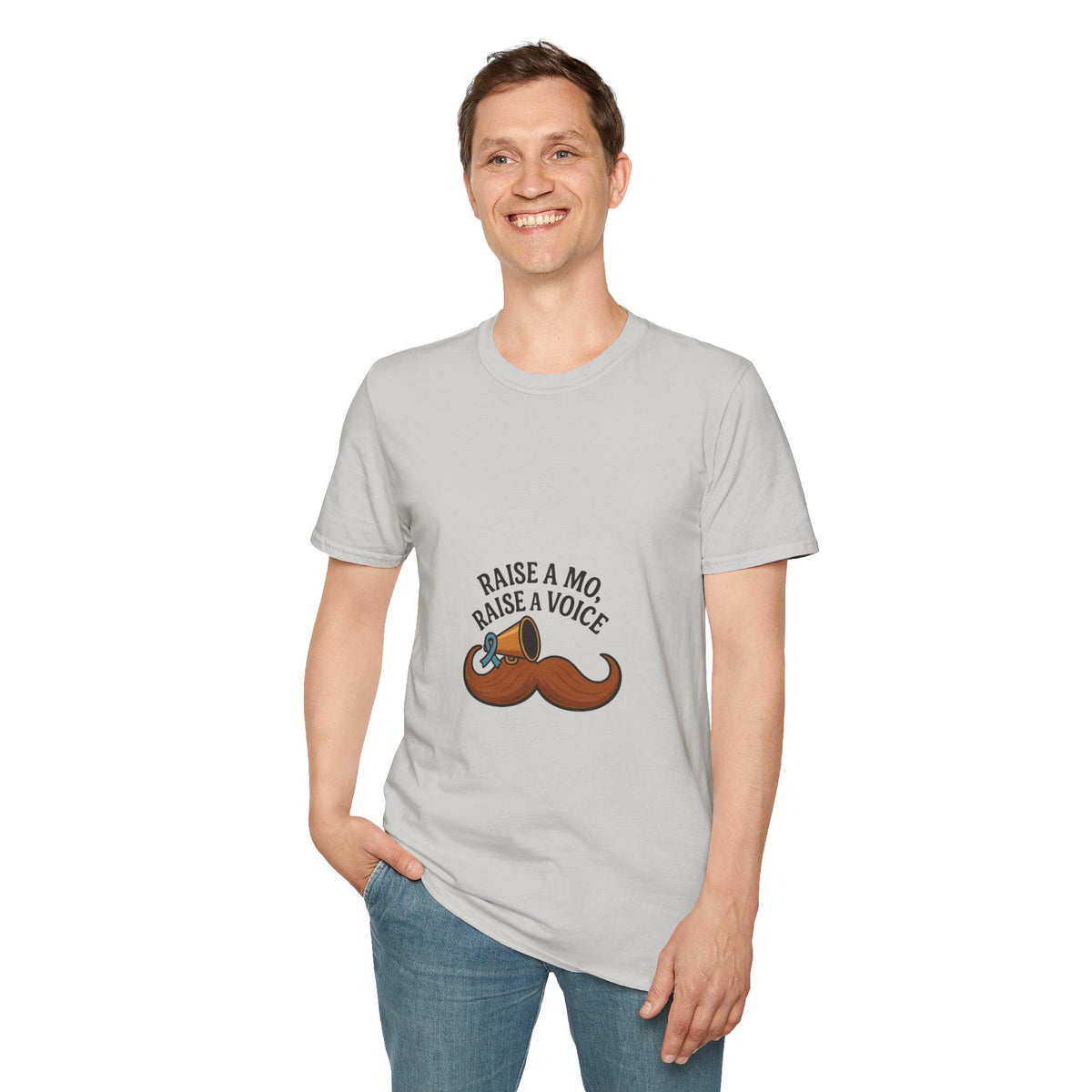 Raise a Mo, Raise a Voice Mustache T-Shirt - Trending Now - October 2026
