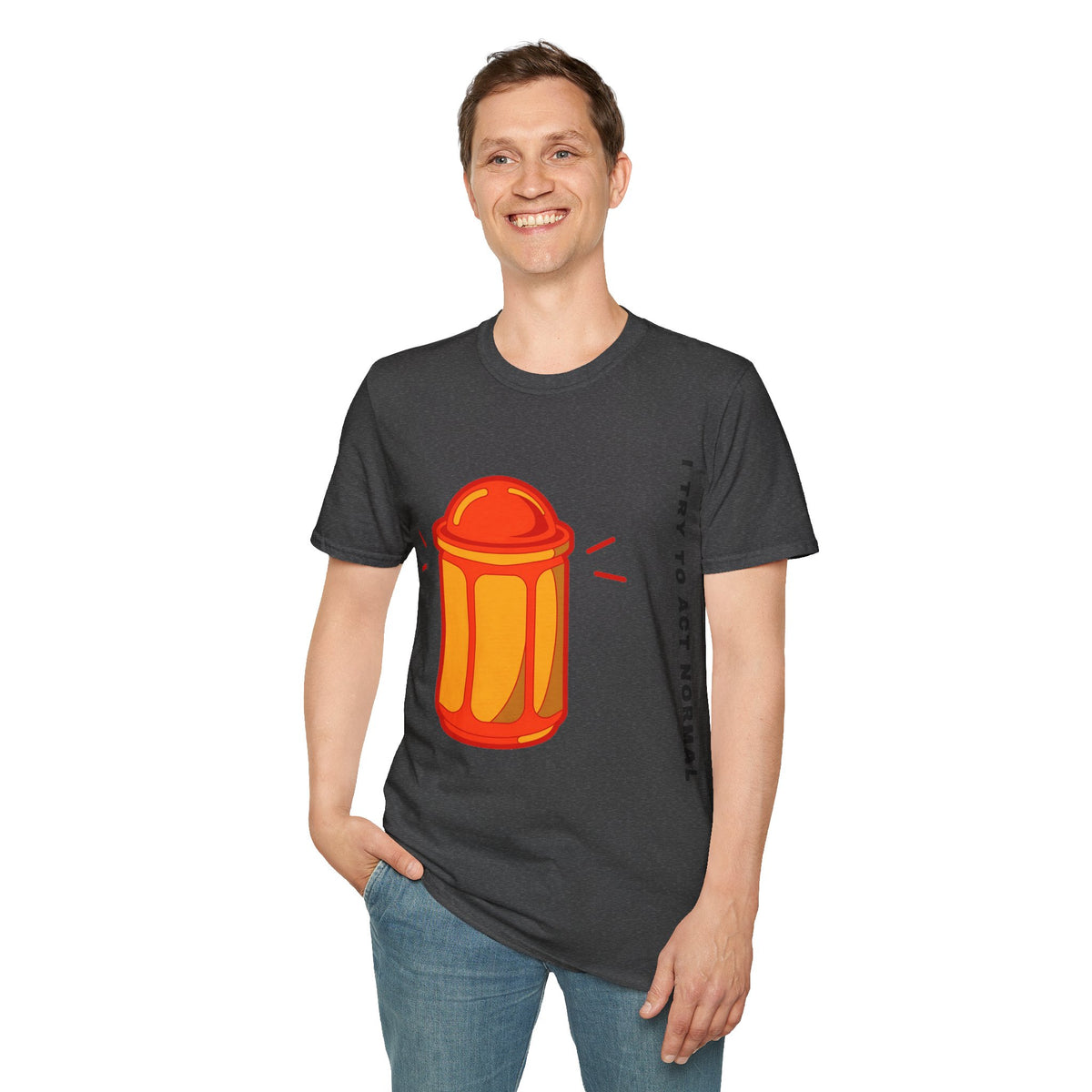 T-Shirt — 'I Try to Be a Grown-Up' Cartoon Fire Hydrant Graphic Tee - Trending Now - September 2026