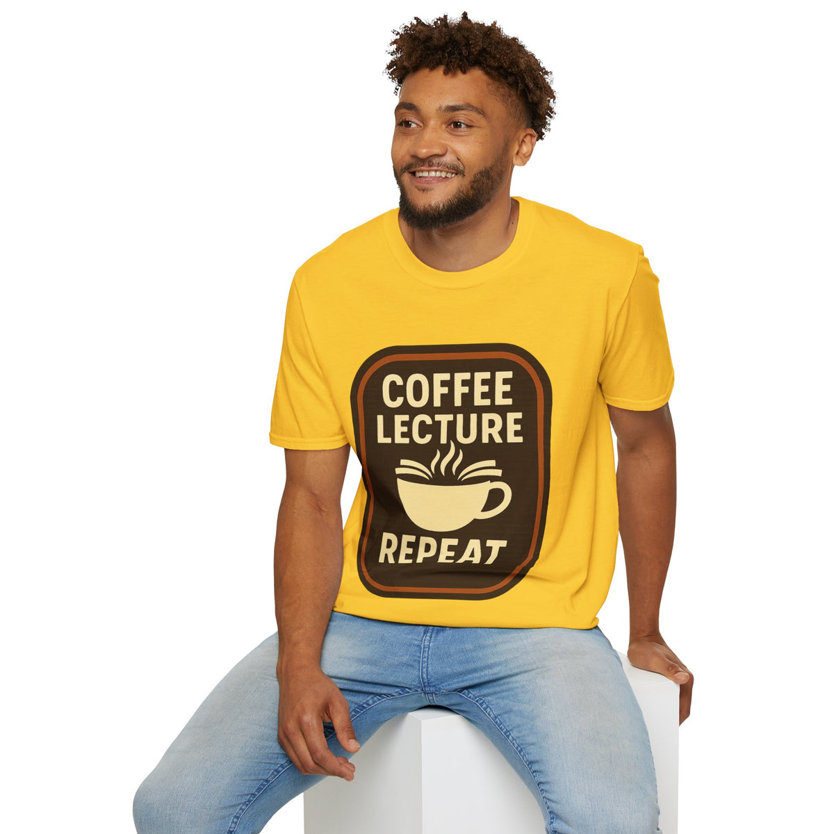 Coffee Lecture Repeat T‑Shirt — Funny Professor Coffee Tee for Teachers & Students - Trending Now - August 2026