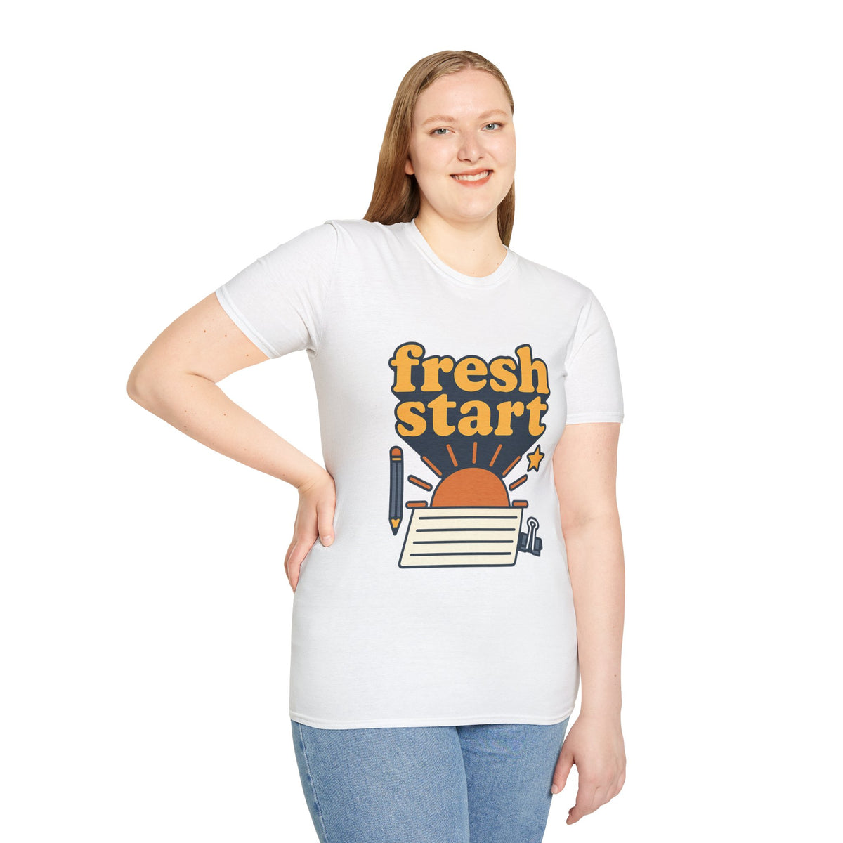 Fresh Start T-Shirt – Retro Sunrise Graphic  - Trending Now - August 2026