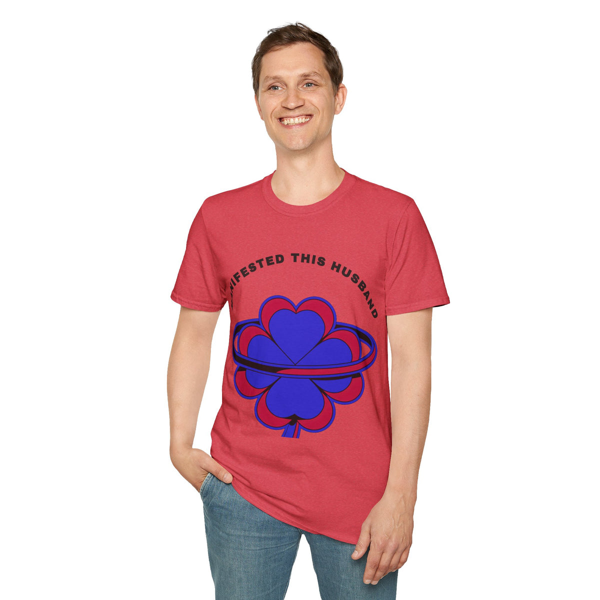 Manifested This Husband T-Shirt — Psychedelic Four-Leaf Clover Graphic Tee - Trending Now - September 2026