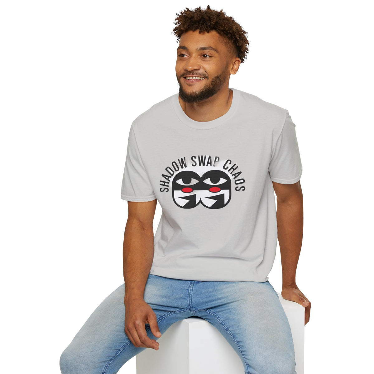 Shadow Swap Chaos T-Shirt — Graphic Anime Mask Tee - Trending Now - August 2026