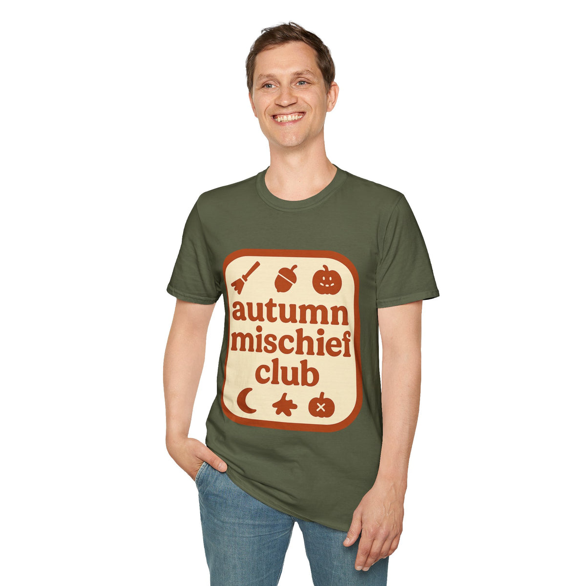 Autumn Mischief Club T-Shirt — Cozy Fall Graphic Tee - Trending Now - August 2026