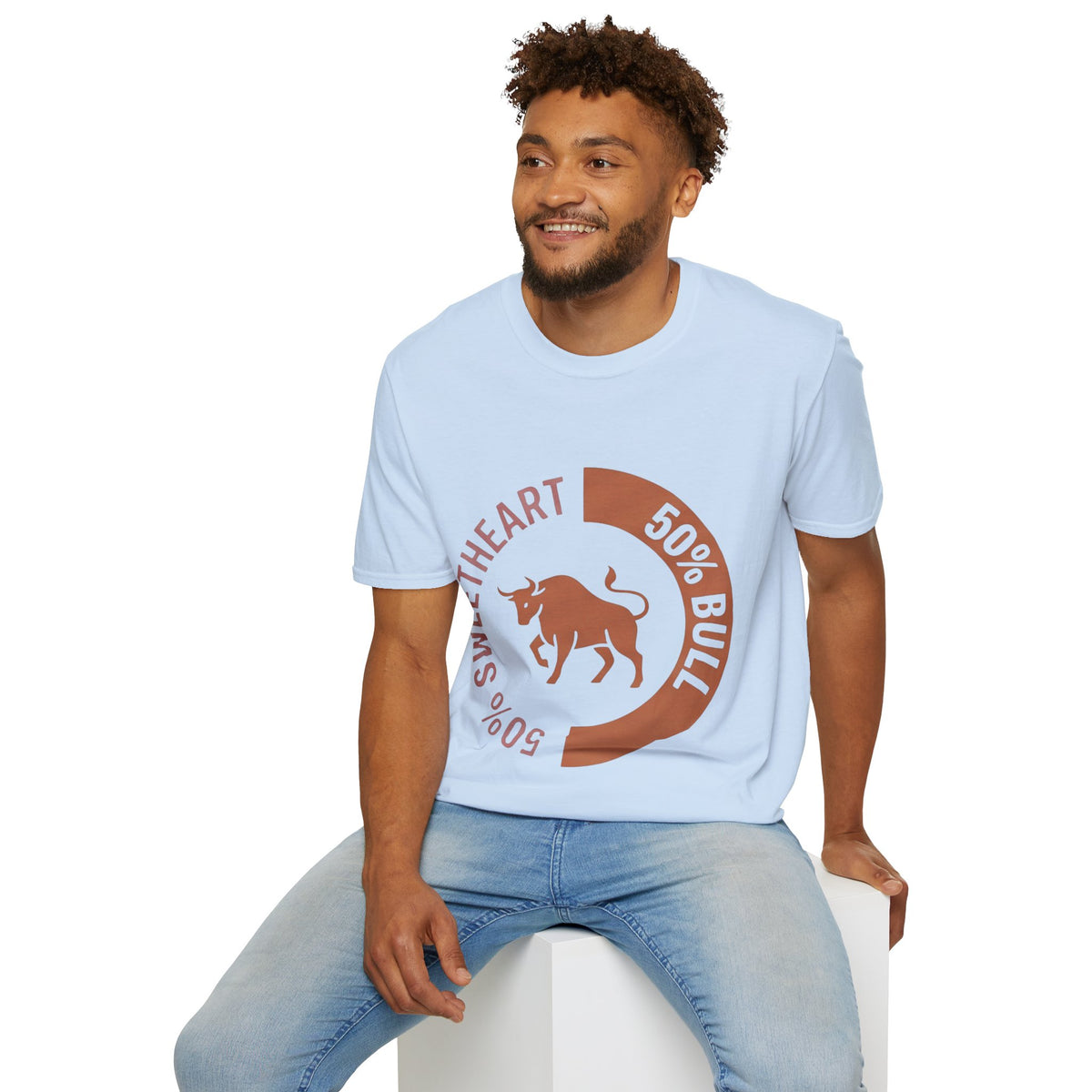 Taurus Bull 50% Sweetheart Graphic T-Shirt — Zodiac Taurus Valentine Tee