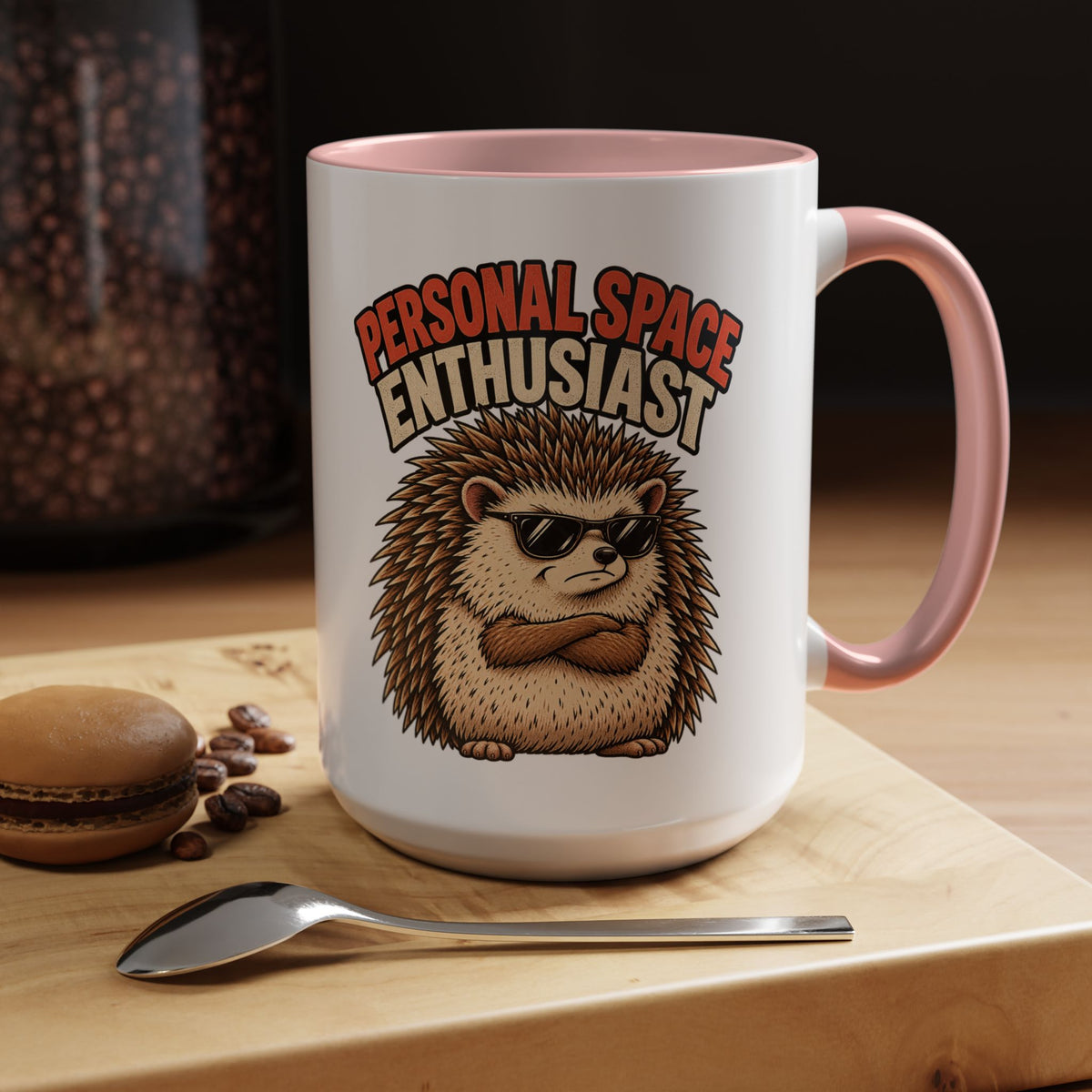Funny And Witty "Personal Space Enthusiast" Accent Coffee Mug (11, 15oz)