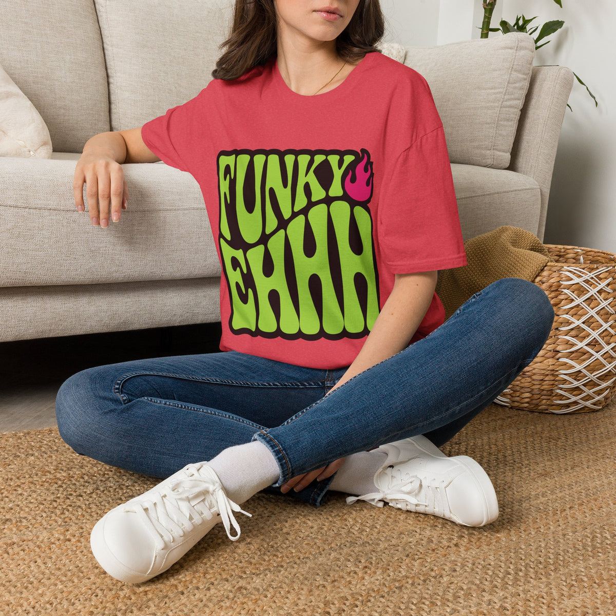 Funky Chili T-Shirt — Retro Psychedelic Green Flame Graphic Tee - Trending Now - August 2026