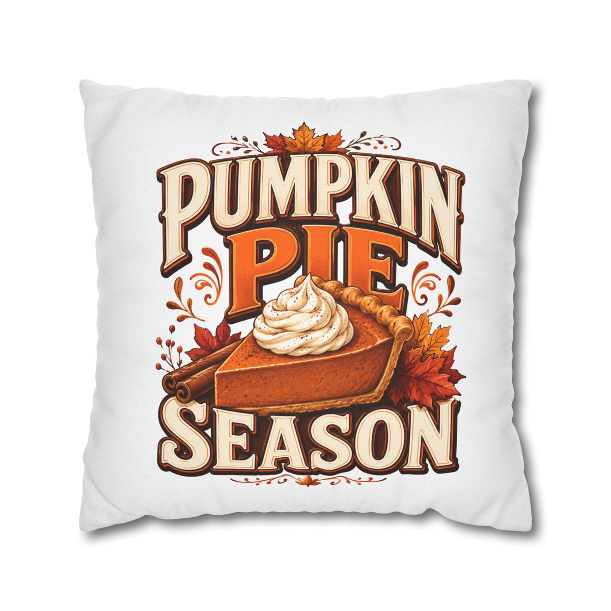 Thanksgiving Pumpkin Pie Season Throw Pillowcase – Autumn Fall Kitchen Decor