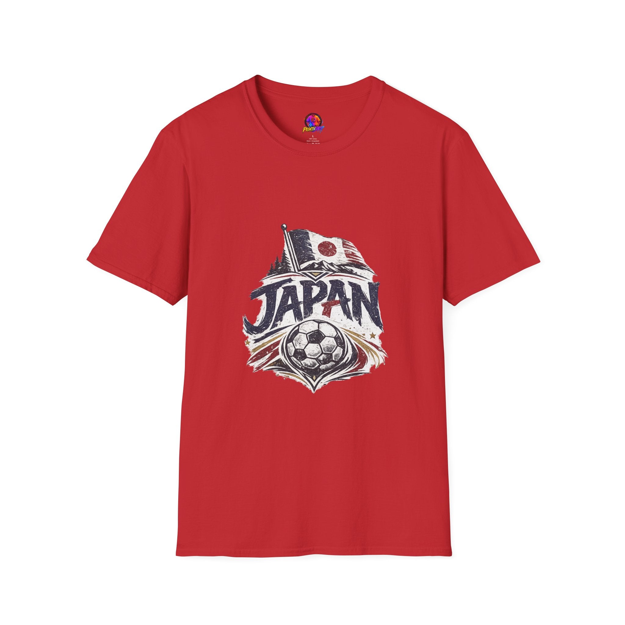 Japan Soccer T-Shirt – Vintage Flag & Crest Football Tee