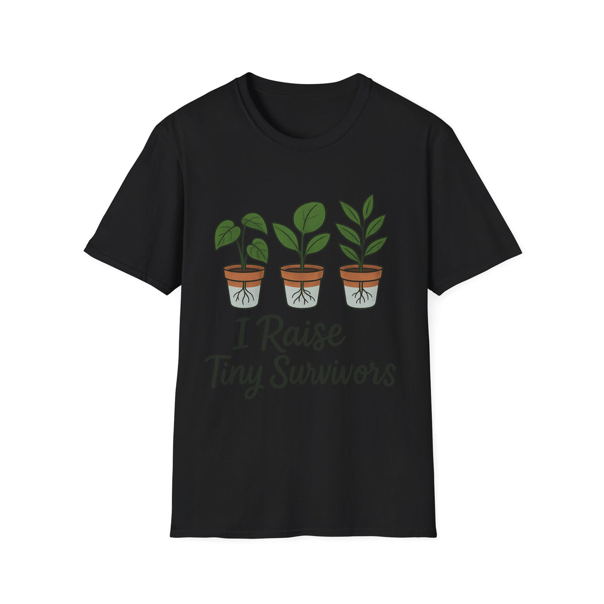 "I Raise Tiny Survivors" Funny Plant Parent Tee - Cute Houseplant Gardener Slogan White T-Shirt - Trending Now - September 2026