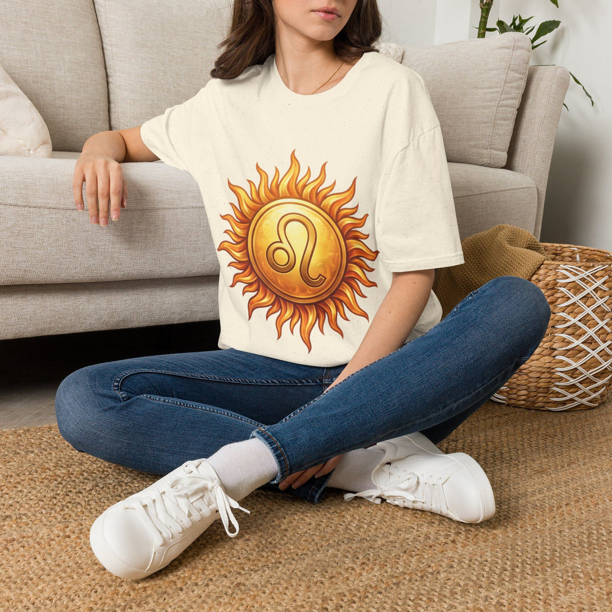 Leo Sun T‑Shirt — Zodiac Sunburst Graphic Tee