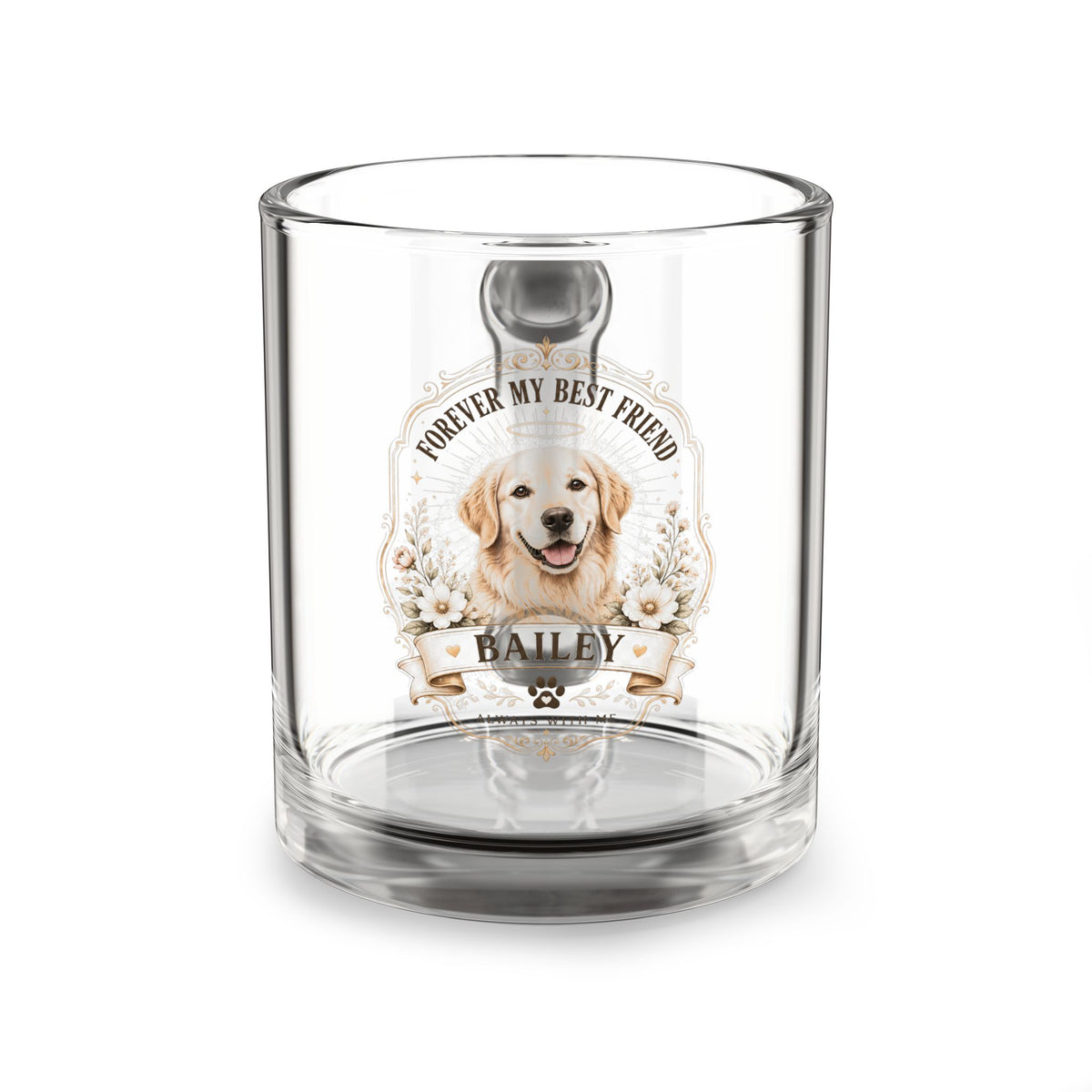 Milo Bailey Dog Dad Mom Glass Mug, 10oz