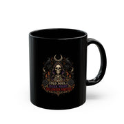 Halloween Skull Mug – "Old Soul, Dark Nights" Gothic Coffee Cup