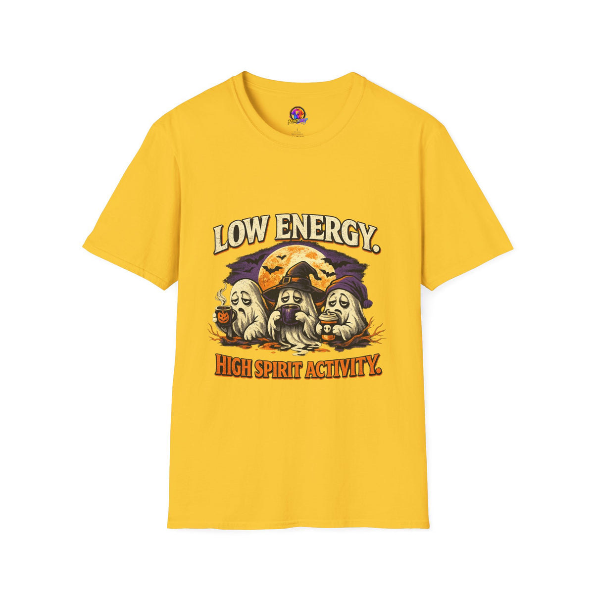 Halloween Low Energy High Spirit Unisex Softstyle T-Shirt