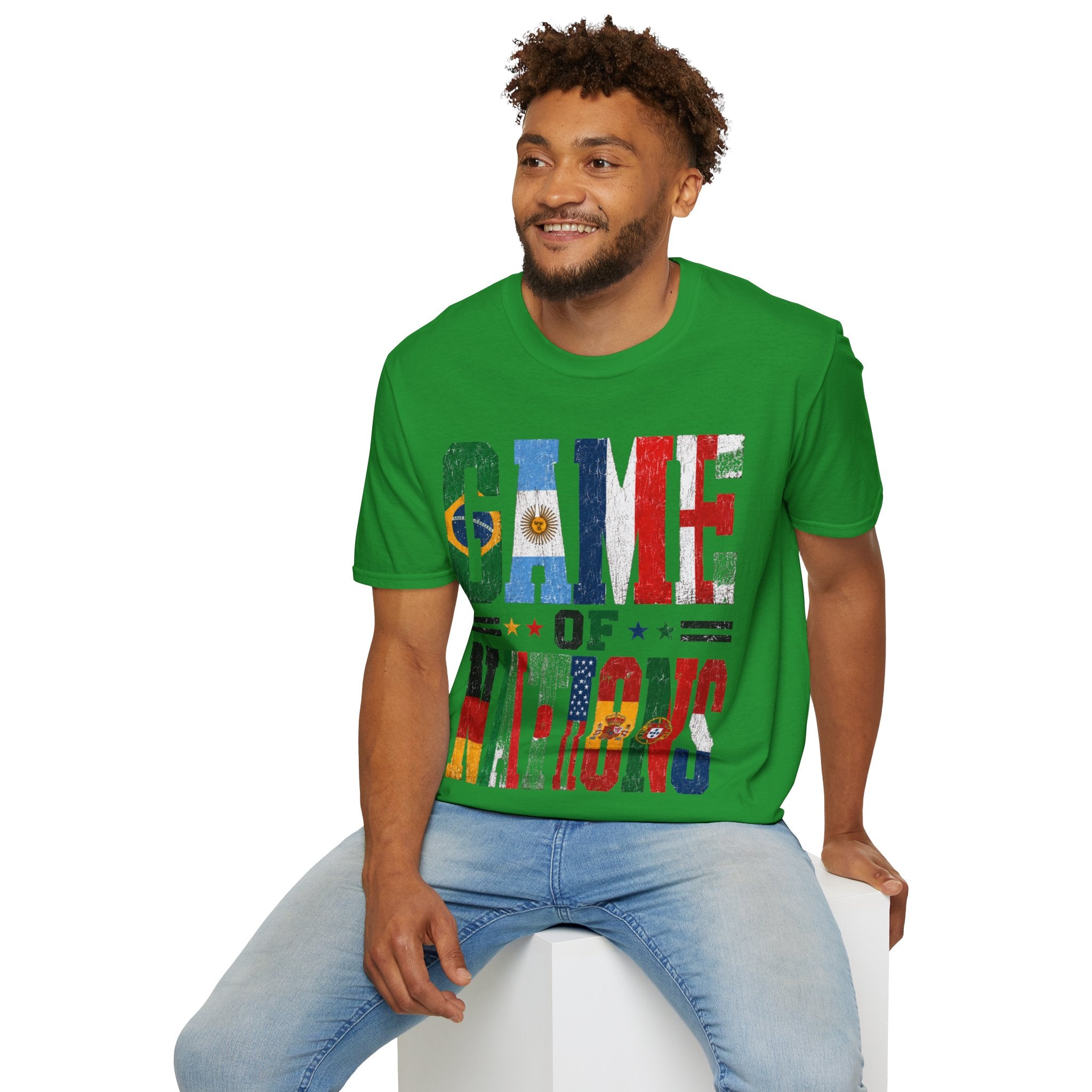 FIFA World Cup 2026 T-Shirt — 'Game of Nations' Vintage Flag Soccer Graphic Tee