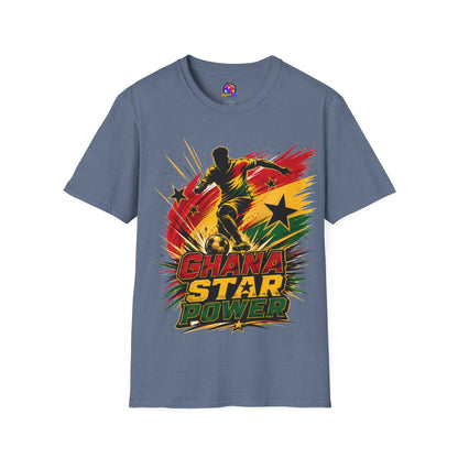 Ghana Star Power Soccer T-Shirt — Afro Football Fan Tee - Ghana T-Shirt