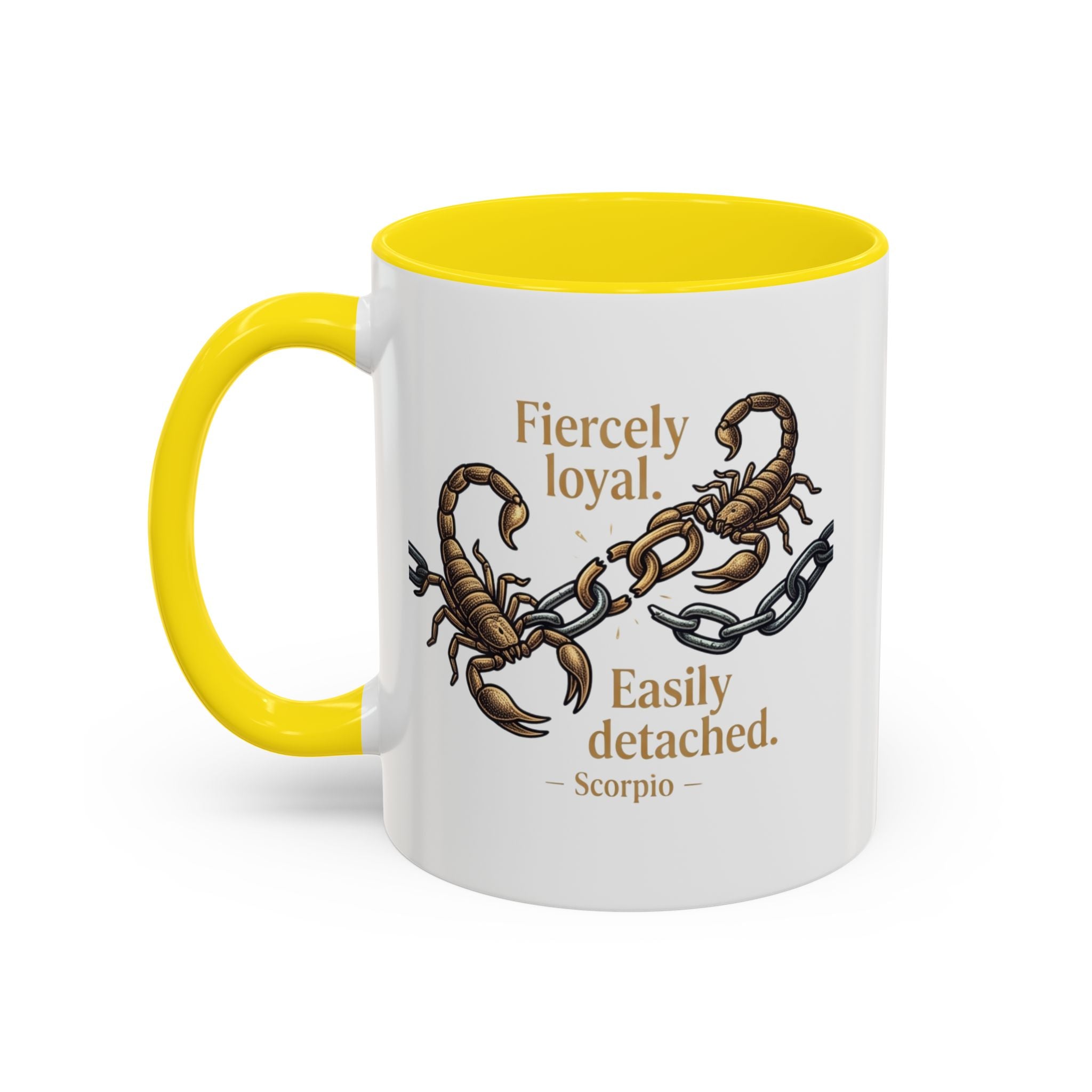 Scorpii Coffee Mug — "Fiercely Loyal, Easily Detached" Accent Mug