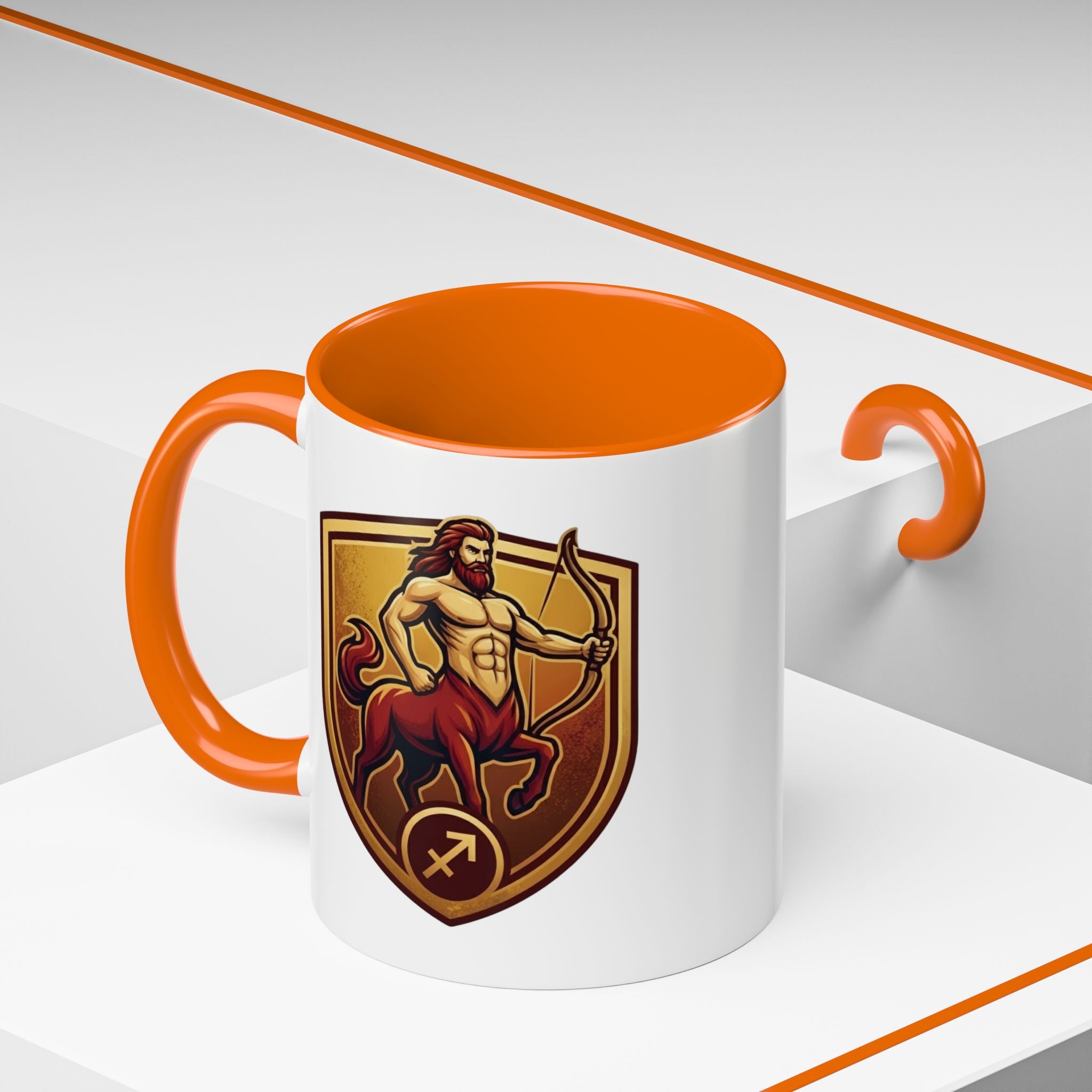 Sagittarius Centaur Coffee Mug — Zodiac Archer Accent Mug (11/15oz)