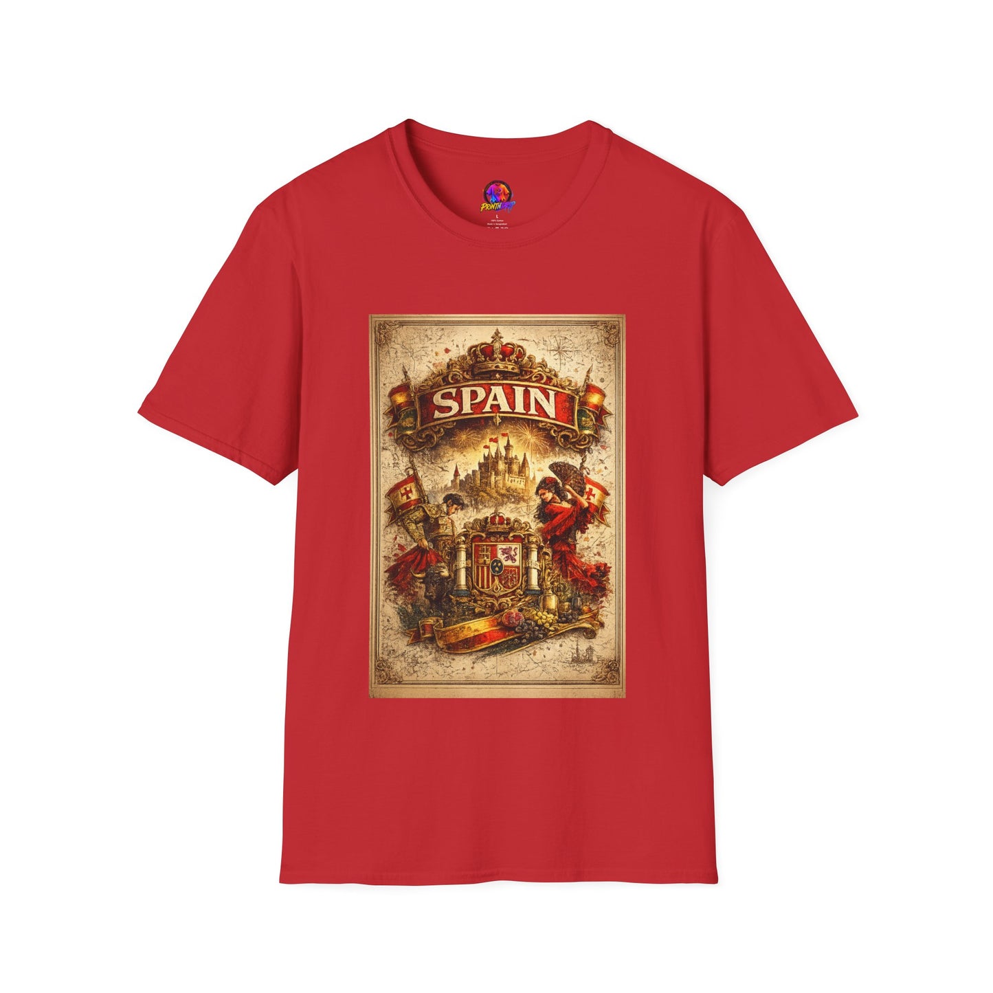 Spain Vintage Travel Graphic T‑Shirt — Retro Spanish Landmark Tee