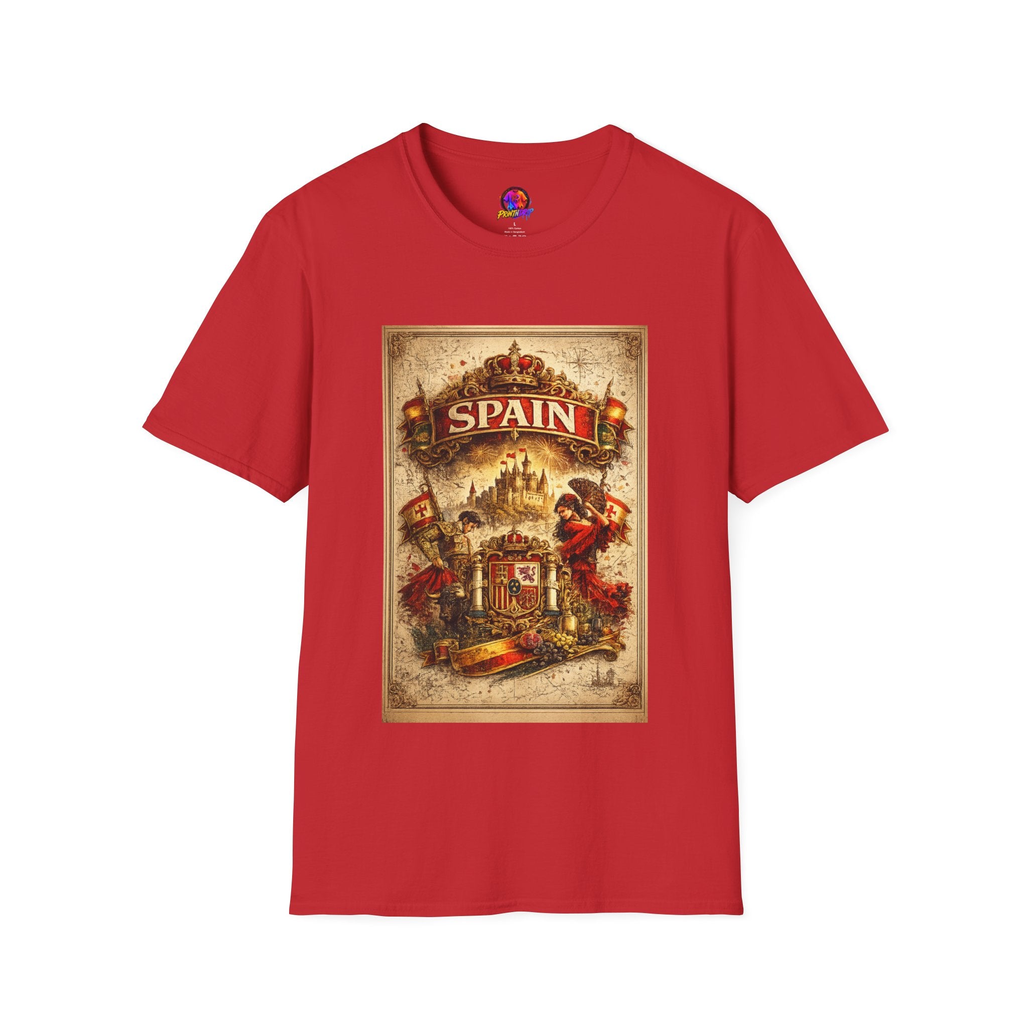 Spain Vintage Travel Graphic T‑Shirt — Retro Spanish Landmark Tee