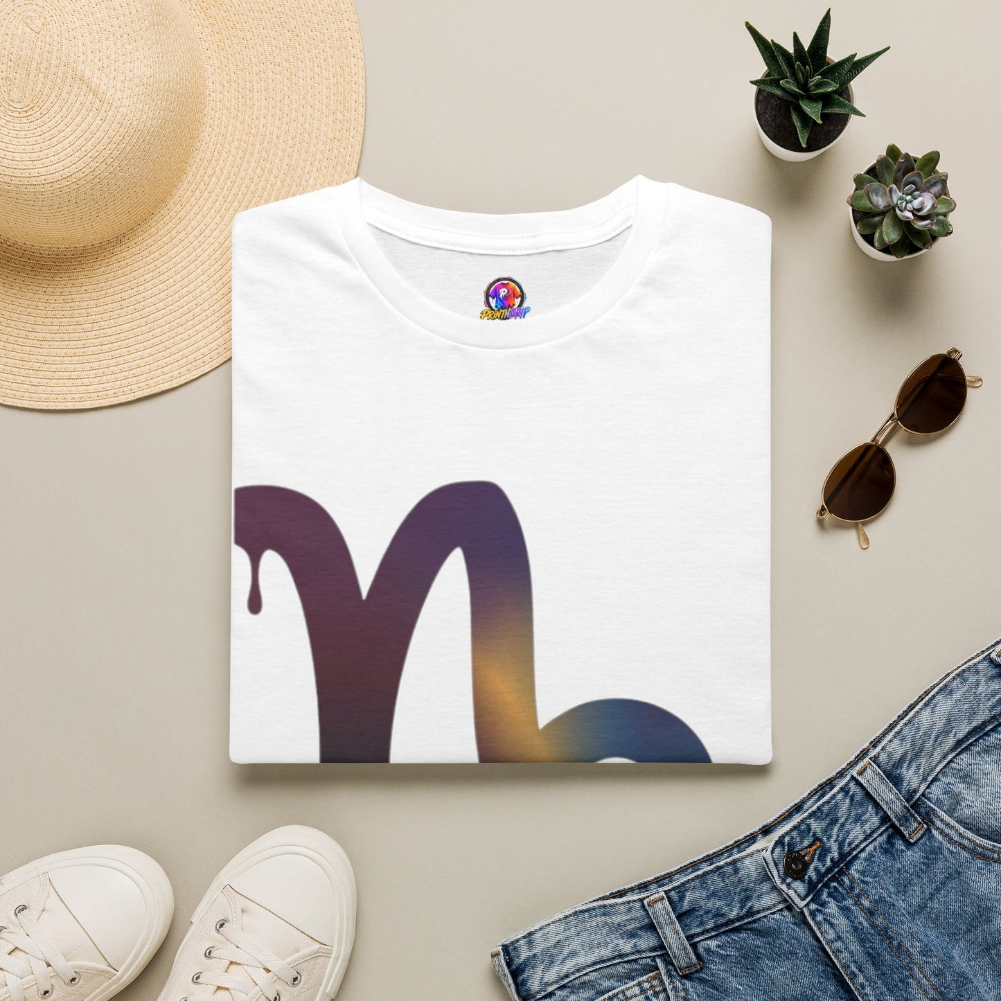Dripping Gradient Capricorn T-Shirt