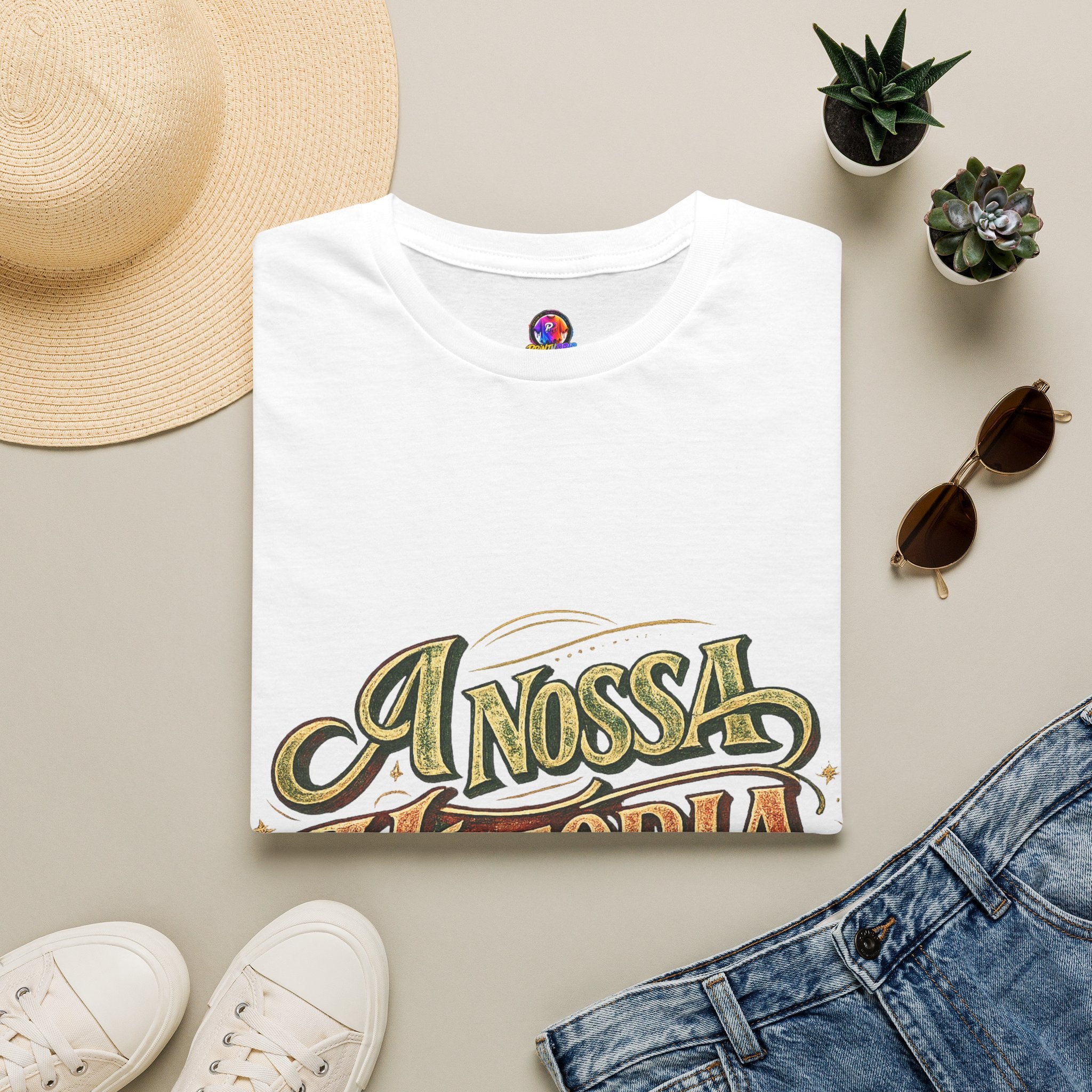 Portugal T-Shirt — "A Nossa História" Vintage Compass Graphic Tee