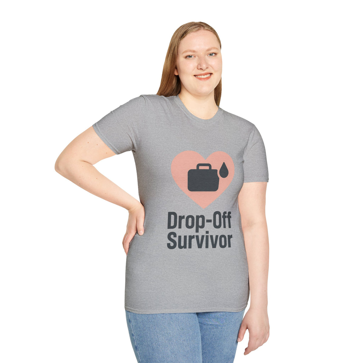 Drop-Off Survivor T-Shirt — Heart & Inkjet Printer Rescue Tee - Trending Now - August 2026
