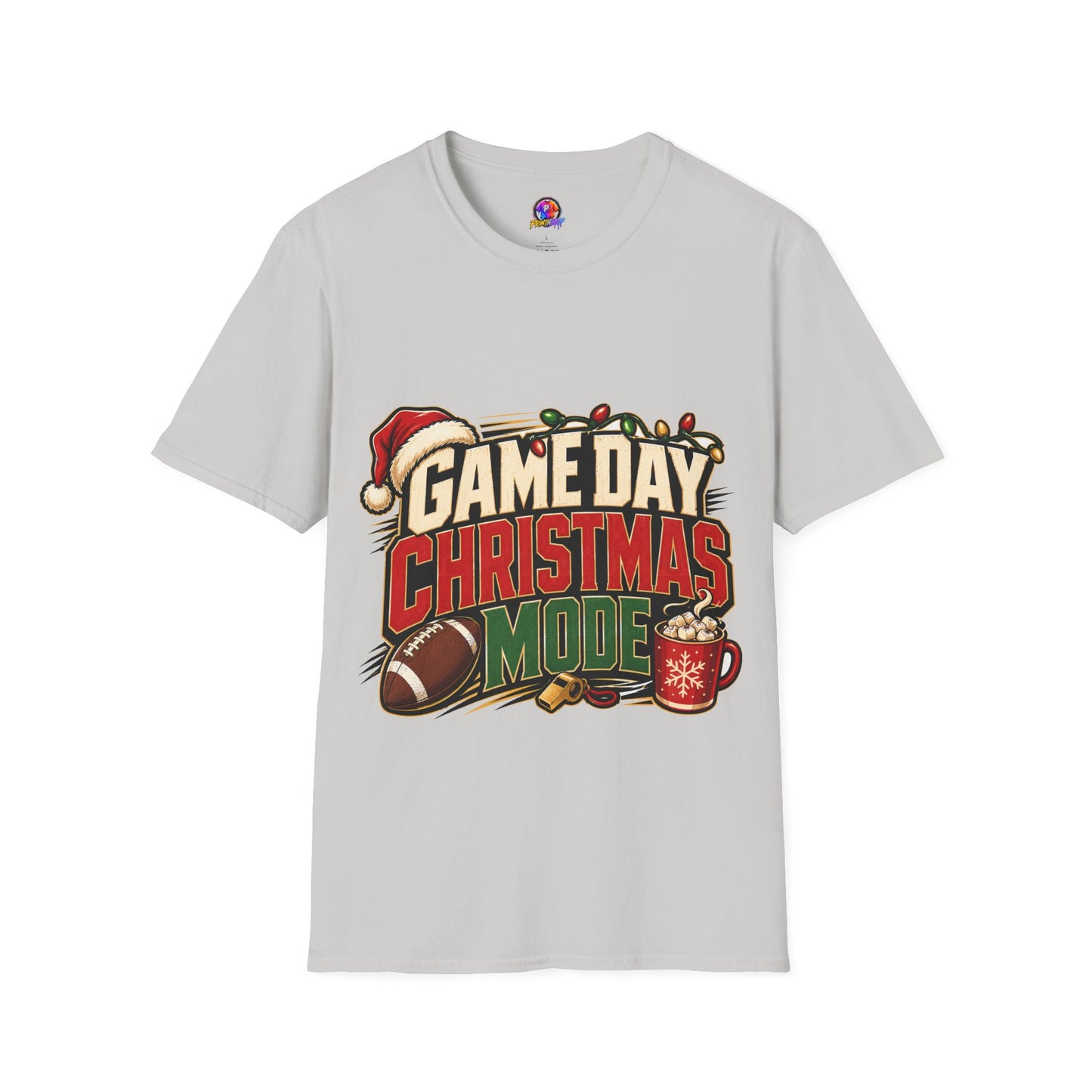 Game Day Christmas T-Shirt — Football Holiday Mode Tee