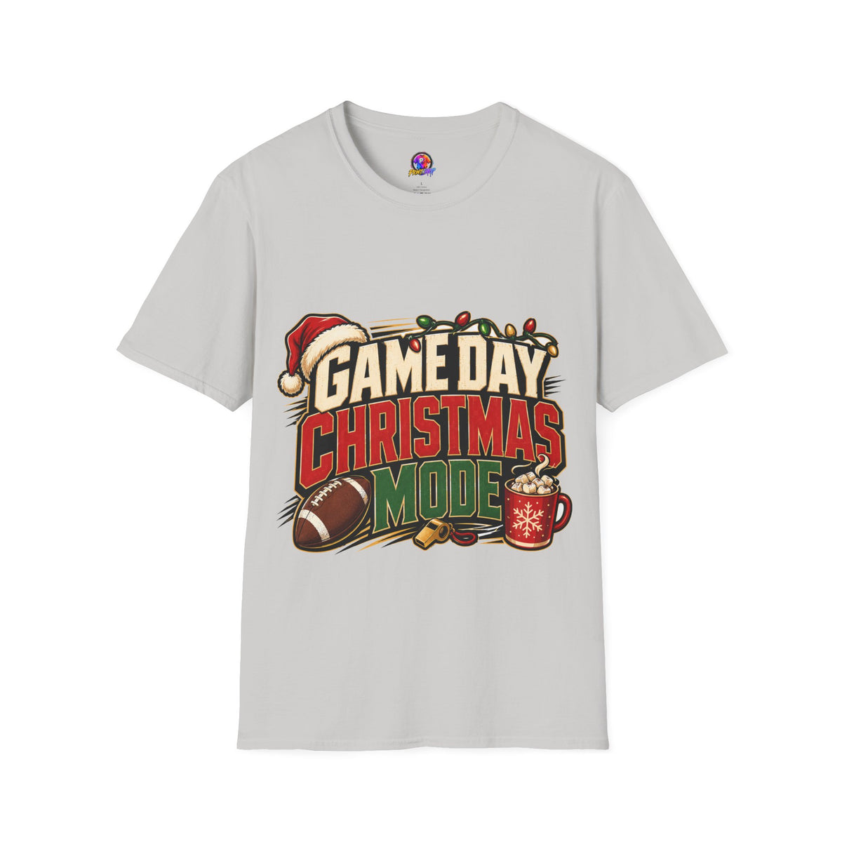 Game Day Christmas T-Shirt — Football Holiday Mode Tee